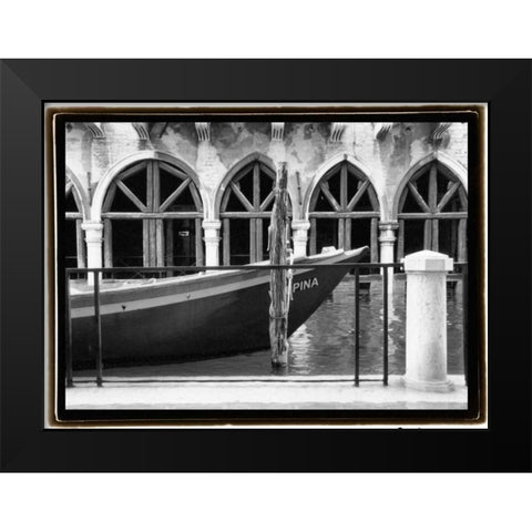 Hidden Passages Venice IX Black Modern Wood Framed Art Print by DeNardo, Laura