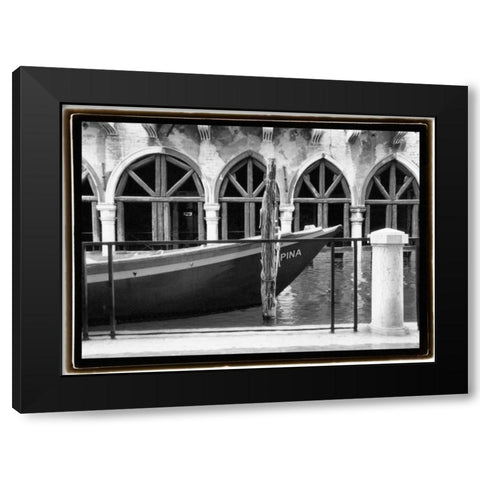 Hidden Passages Venice IX Black Modern Wood Framed Art Print with Double Matting by DeNardo, Laura