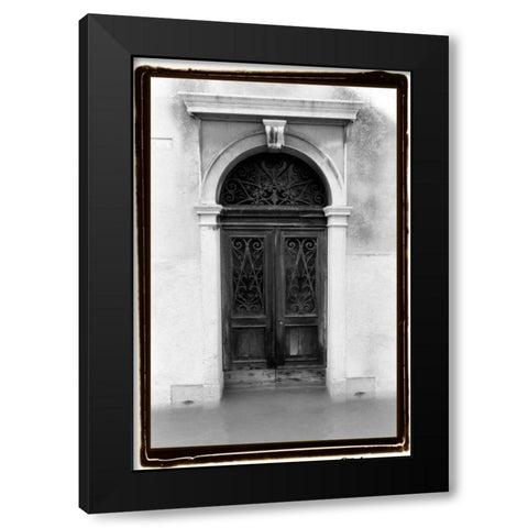 Venetian Doorways I Black Modern Wood Framed Art Print with Double Matting by DeNardo, Laura