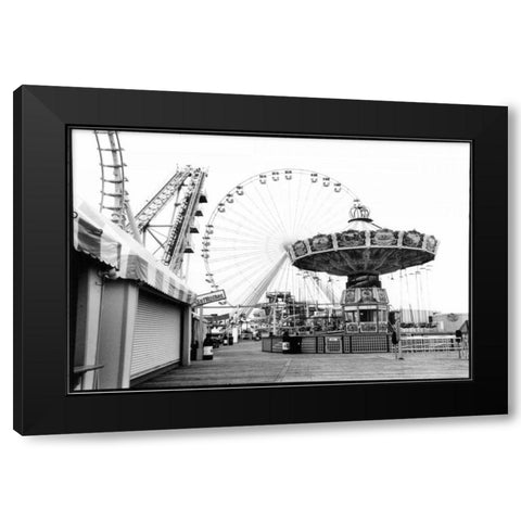 For Your Amusement I Black Modern Wood Framed Art Print with Double Matting by DeNardo, Laura