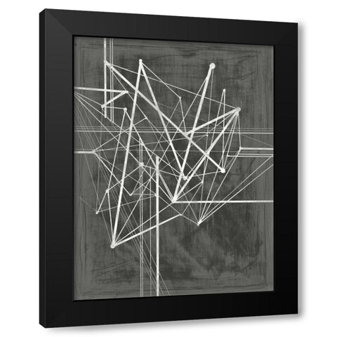 Vertices I Black Modern Wood Framed Art Print by Harper, Ethan