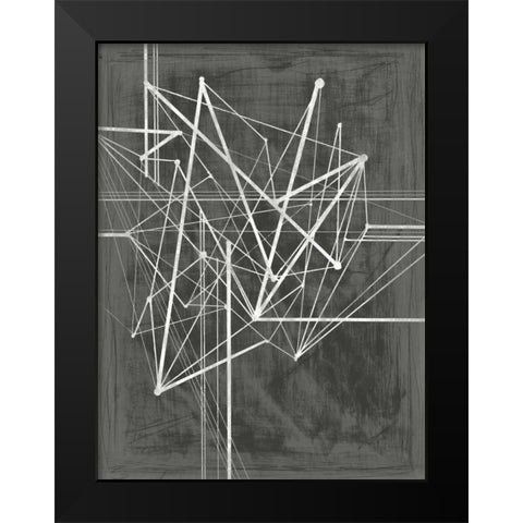 Vertices I Black Modern Wood Framed Art Print by Harper, Ethan