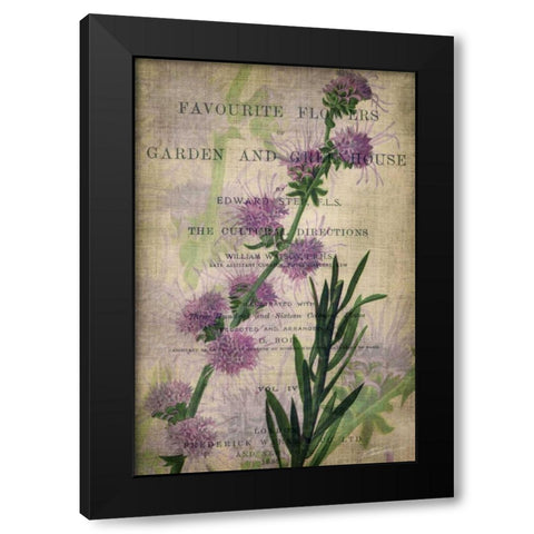 Favorite Flowers I Black Modern Wood Framed Art Print by Butler, John