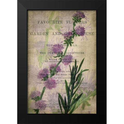 Favorite Flowers I Black Modern Wood Framed Art Print by Butler, John