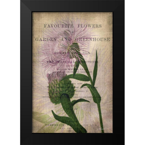 Favorite Flowers II Black Modern Wood Framed Art Print by Butler, John