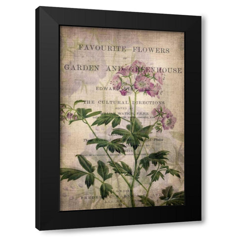 Favorite Flowers IV Black Modern Wood Framed Art Print by Butler, John