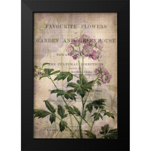 Favorite Flowers IV Black Modern Wood Framed Art Print by Butler, John