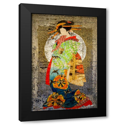 Entertainer II Black Modern Wood Framed Art Print with Double Matting by Butler, John