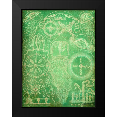 Sealife III Black Modern Wood Framed Art Print by Butler, John