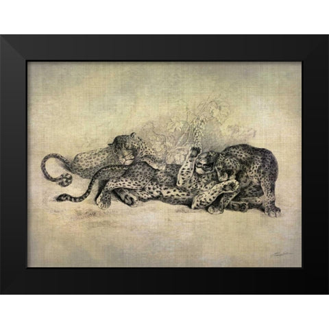 Big Cats I Black Modern Wood Framed Art Print by Butler, John