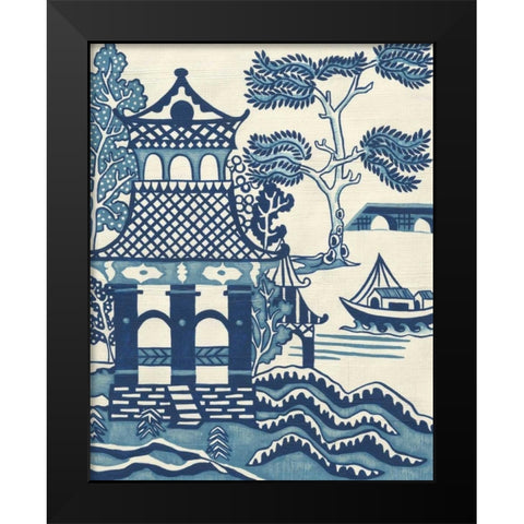 Willow Landscape I Black Modern Wood Framed Art Print by Zarris, Chariklia