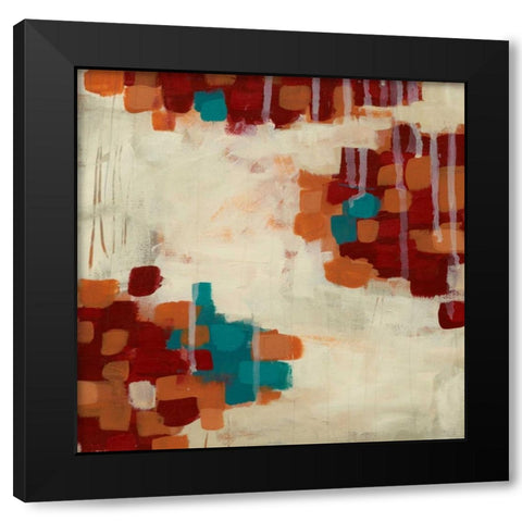 Interject I Black Modern Wood Framed Art Print by Vess, June Erica