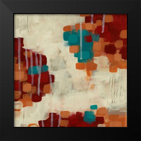 Interject II Black Modern Wood Framed Art Print by Vess, June Erica