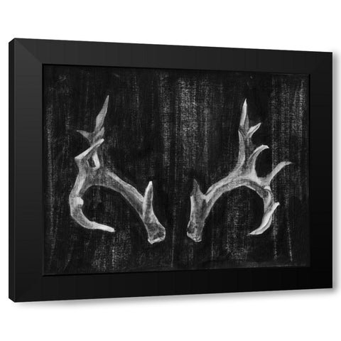 Rustic Antlers I Black Modern Wood Framed Art Print with Double Matting by Harper, Ethan