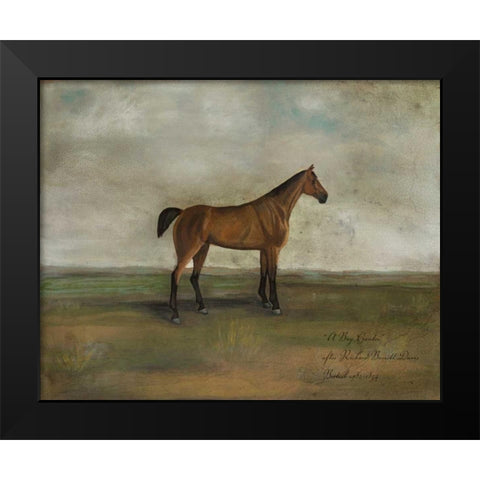 A Bay Hunter Black Modern Wood Framed Art Print by McCavitt, Naomi