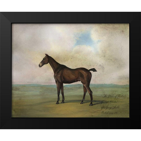 The Prince Rohans Favorite Hunter Black Modern Wood Framed Art Print by McCavitt, Naomi