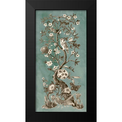 Chinoiserie Patina I Black Modern Wood Framed Art Print by McCavitt, Naomi
