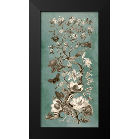 Chinoiserie Patina II Black Modern Wood Framed Art Print by McCavitt, Naomi