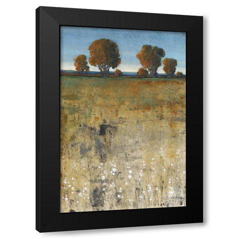Distant Trees II Black Modern Wood Framed Art Print with Double Matting by OToole, Tim