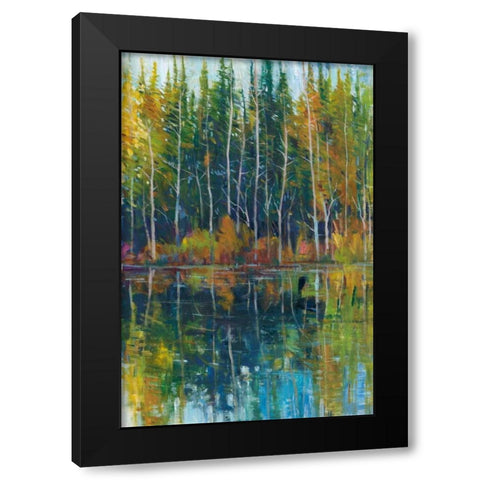 Pine Reflection I Black Modern Wood Framed Art Print by OToole, Tim