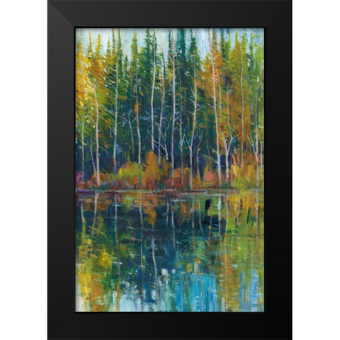 Pine Reflection I Black Modern Wood Framed Art Print by OToole, Tim
