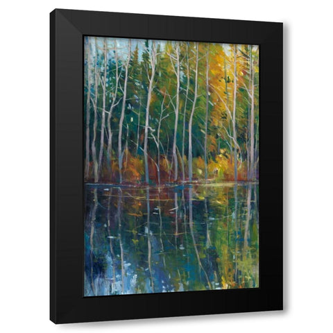 Pine Reflection II Black Modern Wood Framed Art Print by OToole, Tim
