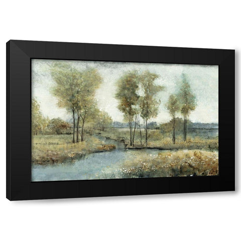 Stream Side I Black Modern Wood Framed Art Print with Double Matting by OToole, Tim
