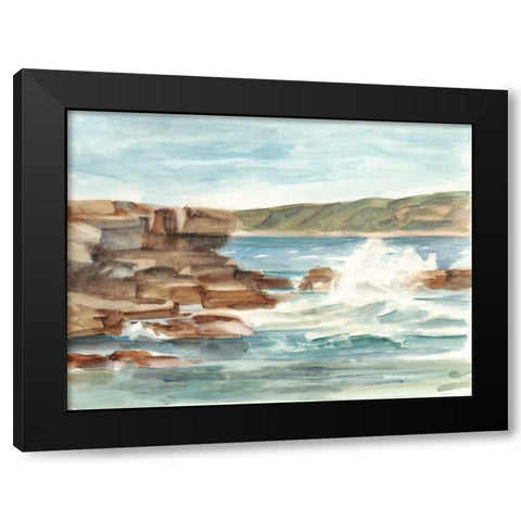 Coastal Watercolor III Black Modern Wood Framed Art Print with Double Matting by Harper, Ethan