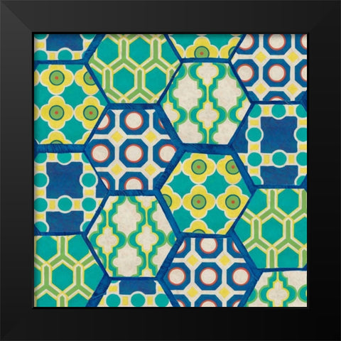 Painted Tortoise II Black Modern Wood Framed Art Print by Zarris, Chariklia