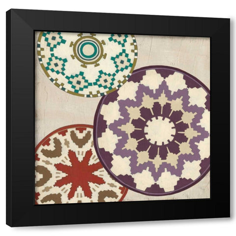 Basket Motif IV Black Modern Wood Framed Art Print by Vess, June Erica