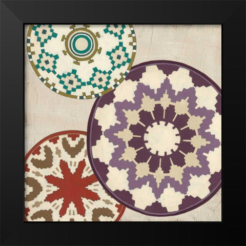 Basket Motif IV Black Modern Wood Framed Art Print by Vess, June Erica