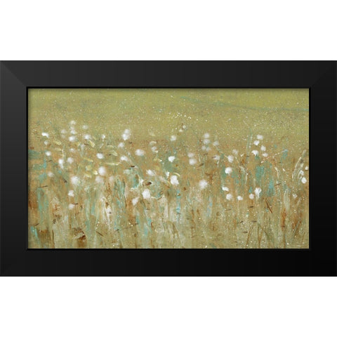 Meadow Blossoms II Black Modern Wood Framed Art Print by OToole, Tim
