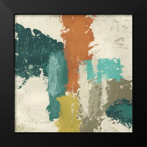 City Signals II Black Modern Wood Framed Art Print by Vess, June Erica