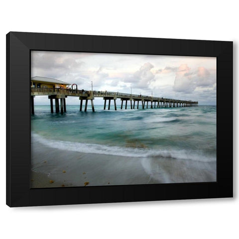 Slow Motion Ocean I Black Modern Wood Framed Art Print by Head, Danny