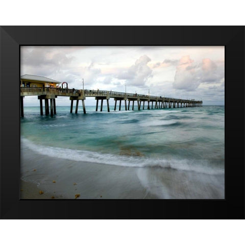Slow Motion Ocean I Black Modern Wood Framed Art Print by Head, Danny