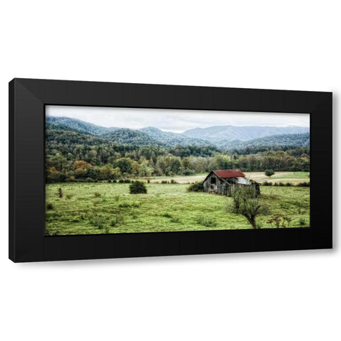 Down on the Farm Black Modern Wood Framed Art Print with Double Matting by Head, Danny