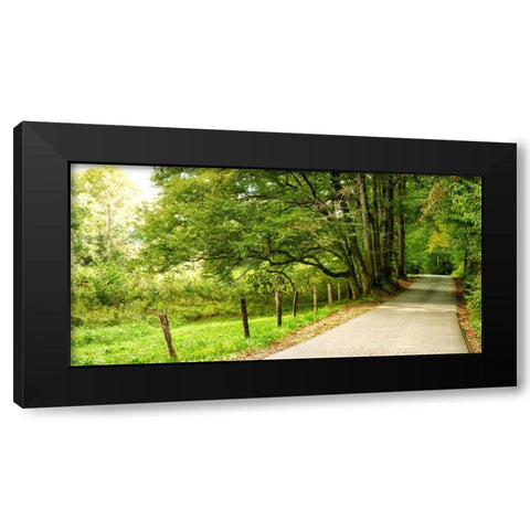 Over the Next Hill Black Modern Wood Framed Art Print with Double Matting by Head, Danny