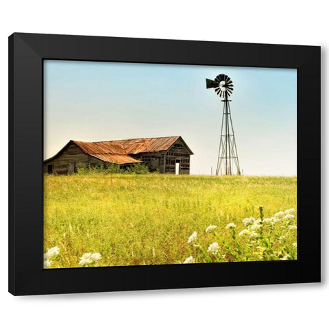 Simple Times Black Modern Wood Framed Art Print by Head, Danny
