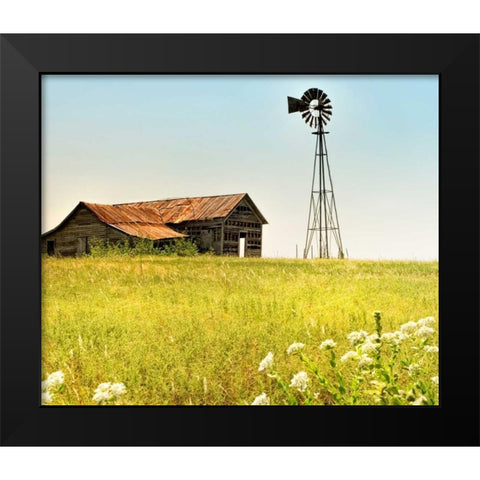 Simple Times Black Modern Wood Framed Art Print by Head, Danny