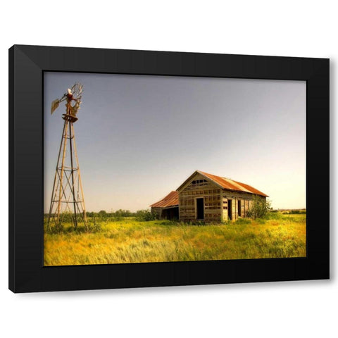 Wasting Away Black Modern Wood Framed Art Print with Double Matting by Head, Danny