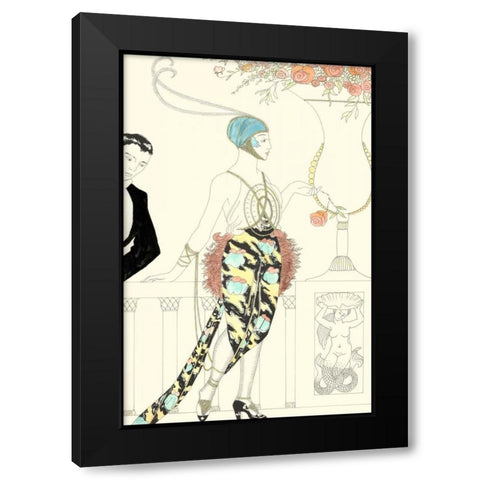 Arte Deco Fashion II Black Modern Wood Framed Art Print with Double Matting by Unknown