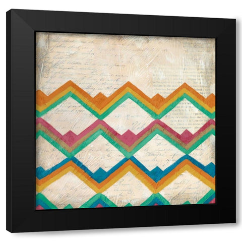 Twist and Shout II Black Modern Wood Framed Art Print with Double Matting by Zarris, Chariklia