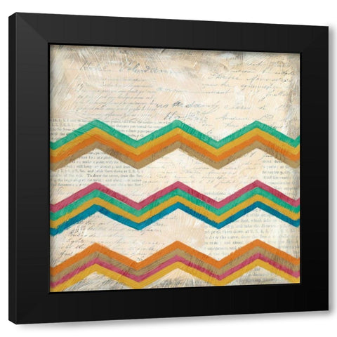 Twist and Shout III Black Modern Wood Framed Art Print with Double Matting by Zarris, Chariklia