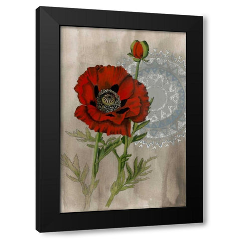 Bohemian Botanical III Black Modern Wood Framed Art Print by McCavitt, Naomi