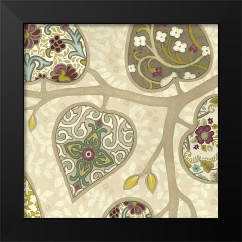 Patterns in Foliage IV Black Modern Wood Framed Art Print by Vess, June Erica