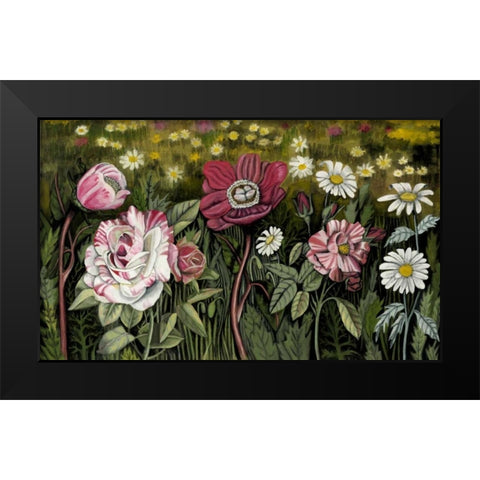 Vintage Garden I Black Modern Wood Framed Art Print by McCavitt, Naomi