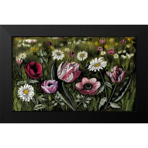 Vintage Garden II Black Modern Wood Framed Art Print by McCavitt, Naomi