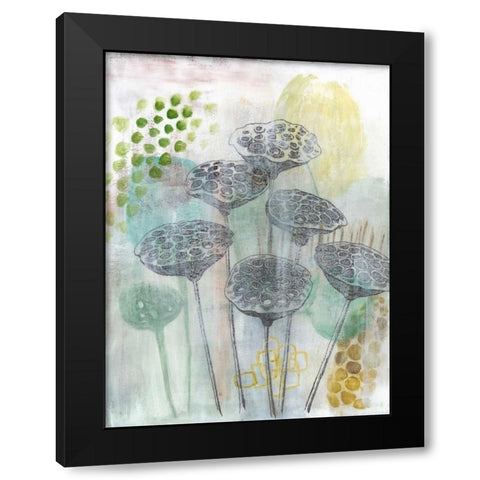 Seed Pod Composition I Black Modern Wood Framed Art Print with Double Matting by McCavitt, Naomi