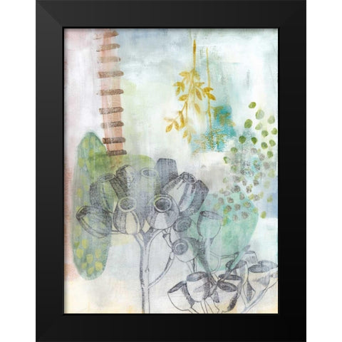 Seed Pod Composition III Black Modern Wood Framed Art Print by McCavitt, Naomi