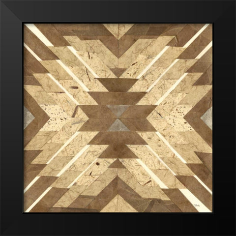 Lancaster Tile II Black Modern Wood Framed Art Print by Stramel, Renee W.